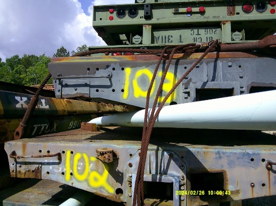 Grey flat car 9 1/2 ft wide  461/2 ft long solid