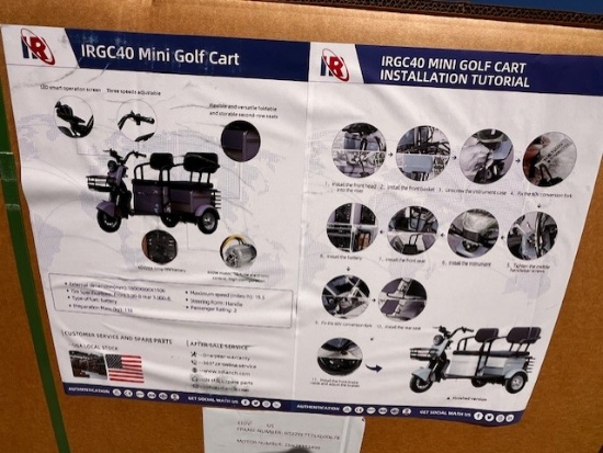IRGC40 Mini Golf Cart-Dark Grey Franklin, TX