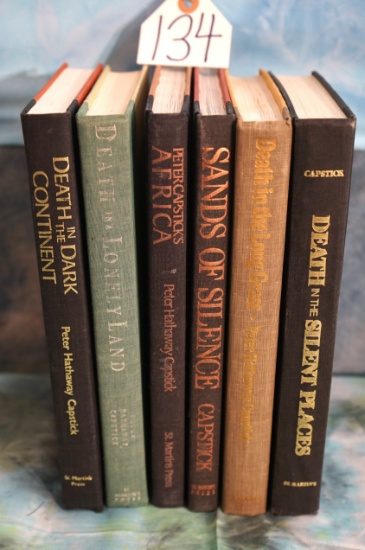 (6) Fantastic Books About Hunting Dangerous African Big Game Animals by Peter Hathaway Capstick
