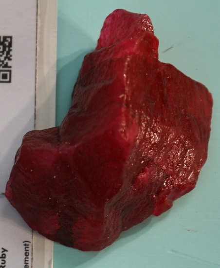 Rough Uncut 823.00Ct. Natural Ruby with Gemstone Identification Report