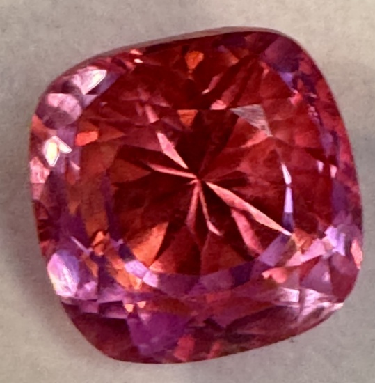 18.30Ct. Pitambari Pink Sapphire Cushion Cut Certified Loose Gemstone