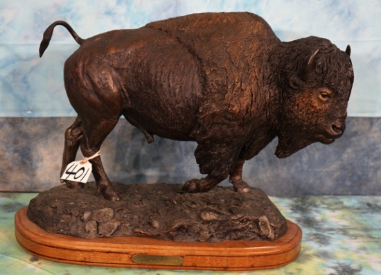 Large Bronze American Bison called "The Proving Ground" by Rick Taylor