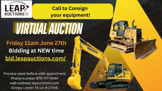 Welcome to LEAP AUCTIONS CALL TO CONSIGN