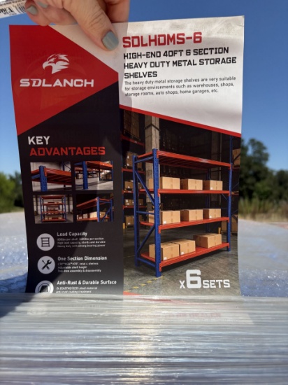 SDLHDMS-6 Metal Storage Shelves Franklin TX