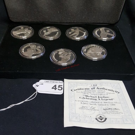 Michael Jordan Celebrating A Legend Coin Set