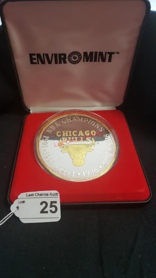 Chicago Bulls Lg. Coin Champions COA
