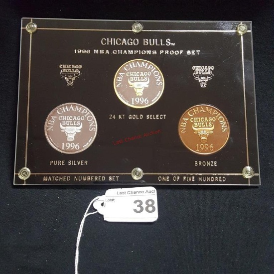 Chicago Bulls 1996 NBA Champion Proof Set