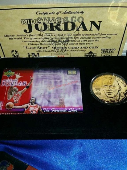 Michael Jordan Farewell Shot 6/14/1998 (COA)