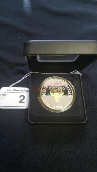 Six-Time NBA Champions 1998 Coin (COA)