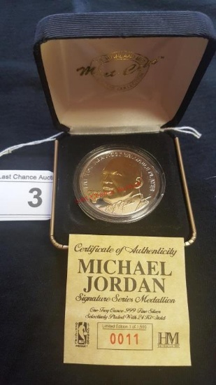 Michael Jordan Six-Time NBA Coin (COA)