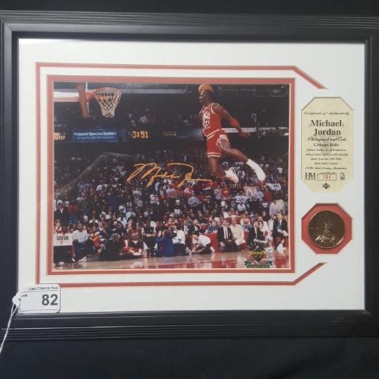 Michael Jordan Print & Coin