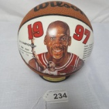 Michael Jordan Wilson Mini Litho Ball 1997 (COA)
