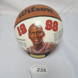 Michael Jordan Wilson Mini Litho Ball 1998 (COA)