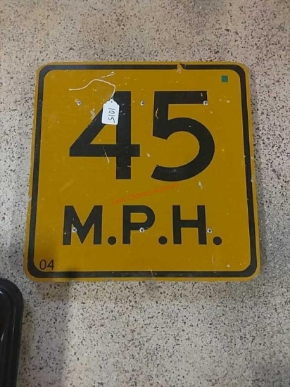 45MPH ( Speed Limit ) Signs