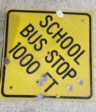 School Bus Street Sign
