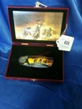 Indian War Cry Pocket Knife 3in Blade and  Box