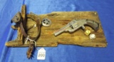 Old West Wall Hanger On Barn Wood