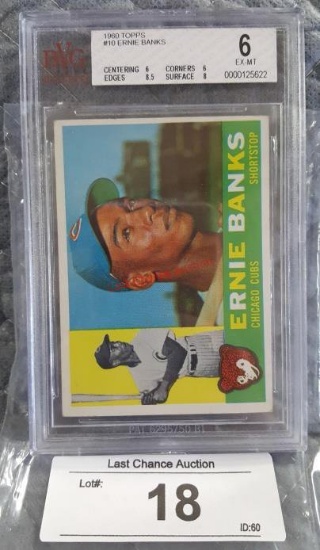 Ernie Banks 1960 Topps #10 BVG 6