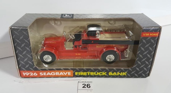 1926 Seagrave Firetruck Bank ERTL
