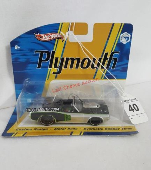 1970 Plymouth Cuda Convertible Hotwheels