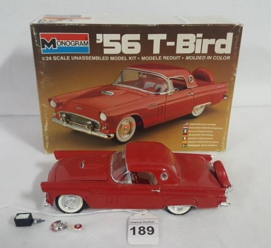 Monogram 56 T-Bird Model Car 1:24