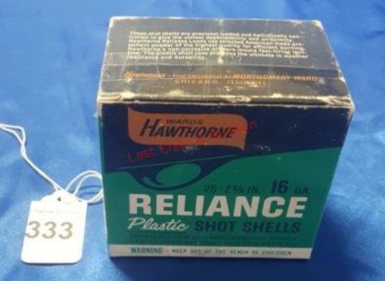 Wards Hawthorne Reliance (Pristine Condition) 16ga Ammo