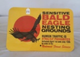 Bald Eagle Nesting Metal Sign