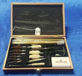 Winchester Gun Cleaning Kit W/ Wood Case