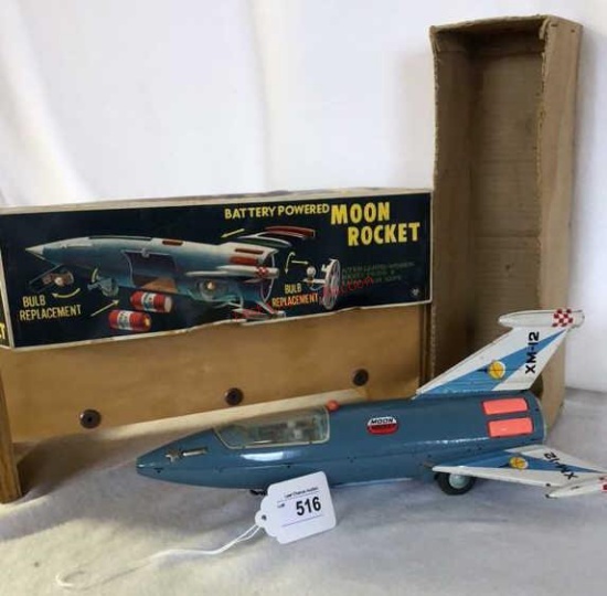 Moon Rocket ( Battery Operated ) Metal