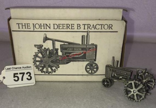 John Deere "B" Tractor "Pewter"
