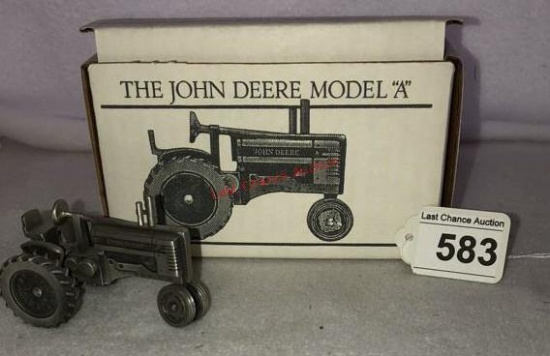 John Deere "Model "A" Tractor "Pewter"