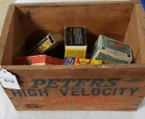 Peters Wood Box & Empty Ammo Boxes