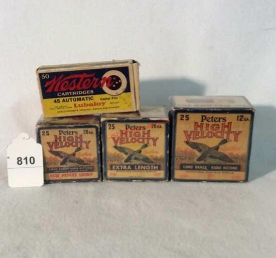 Antique Ammo Boxes Only