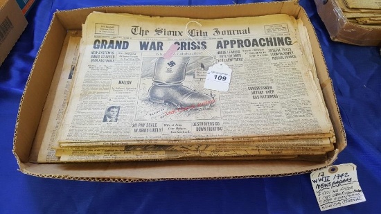 WWII 1942-1943 News Papers