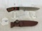 NWTF Bowie Knife W/ Sheath