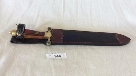 Decorative Dagger W/ Leather Sheath