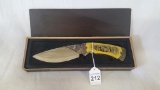 Bear Engraved Knife W/ Box