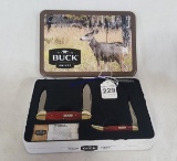 Buck Knives 2 Piece Set W/ Tin