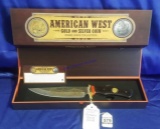 American West Gold & Silver Coin Bowie Knife