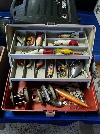 Tackle Box with 2 Reels and Tackle