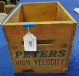Peters High Velocity wooden ammo box