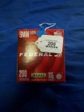 Box of Federal 200ct 9mm