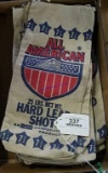 12-All American Hard Lead Shot Canvas Bags