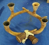 Deer Antler Candle Holders with Candles