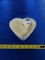 Longaberger Pottery Heart Shaped Dish