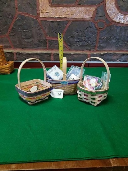 2 Small Longaberger baskets