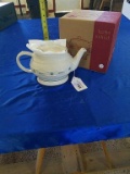 Longaberger Pottery Tea Pot with Lid