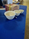 Longaberger Pottery 3 Nesting Bowls