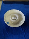 Longaberger Pottery Chip and Dip Tray