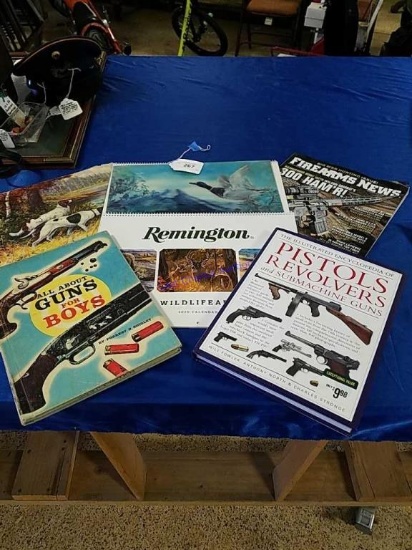 Calendars and Magazines and Hunting Dog Print